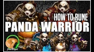 SUMMONERS WAR : How to Rune PANDA WARRIOR (Xiong Fei, Mo Long, Feng Yan, Mi Ying, Tian Lang)