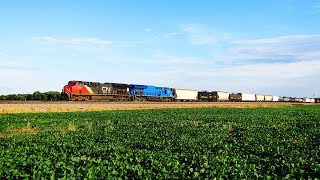 CN 3101 & GECX 2034 lead CN Freight Train
