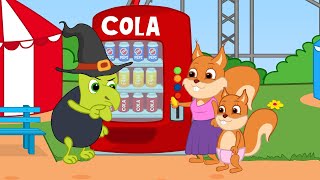 Famille d'Écureuil - Apprendre à Acheter Un Cola Animé 2021 en Français
