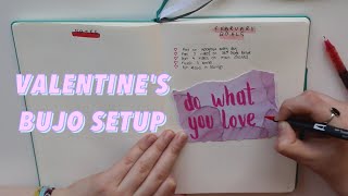 VALENTINE'S THEMED FEBRUARY 2020 BULLET JOURNAL SETUP