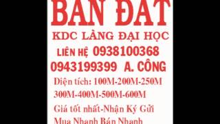 BÁN ĐẤT LÀNG ĐẠI HỌC NHÀ BÈ 0938100368