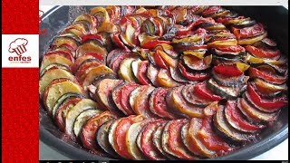 Fırında Etsiz Sebze Kebabı Tarifi - Enfes Yemek Tarifleri