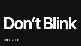 Don't Blink: 12 Best Fast Typography Templates [2019] | VideoHive