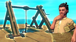 Construction de l'IMMENSE ANCRE attachée !! (Raft Coop)