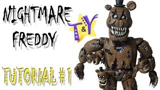 Как слепить Кошмарного Фредди из пластилина Туториал 1 Nightmare Freddy from clay Tutorial 1