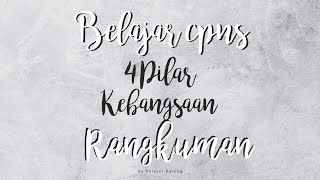 BELAJAR SOAL CPNS LEBIH MUDAH! Pilar Negara/pilar Kebangsaan menurut PERMENPAN RB 2019