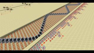 Minecart Wave Machine in Minecraft