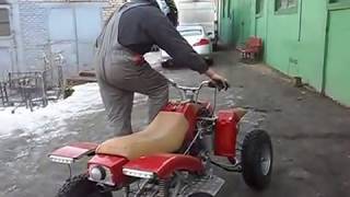 самодельный квадроцикл из мотоцикла Тула....  А self-made quad from BELARUS