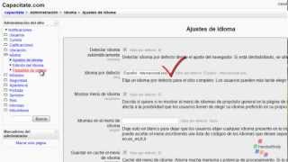 Administración del sitio de moodle parte 4_ubicación, idiomas