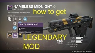 Destiny 2 How to get legendary mods EASY