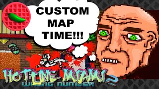 Custom Murder Frenzy! -- Let's Play Hotline Miami 2 (Custom Maps #12) (Level Editor Beta)