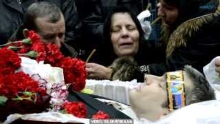 Похороны журналиста газеты "Вести" Вячеслава Веремия 21.02.2014