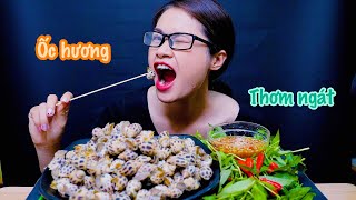 Thích Gì Ăn Đó: ỐC HƯƠNG& NƯỚC CHẤM THẦN THÁNH | Eating Steamed Sweet Snail - MUKBANG | TRÚC ZÚ #299