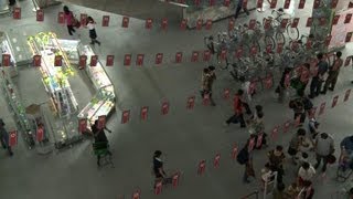 Corée du Nord: visite d'un des grands magasins de Pyongyang