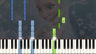Let It Go - Intermediate Piano Tutorial - Synthesia - From Disney's Frozen