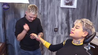 ASMR Female Massage & Beauty Treatment In Real Barber Shop | FEEL AND HEAL IT