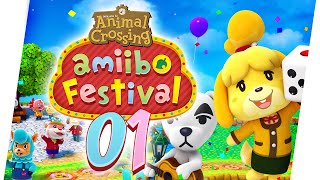 DIE PARTY BEGINNT! ♥ ANIMAL CROSSING: AMIIBO FESTIVAL ★ #01 - Let's Play [German]