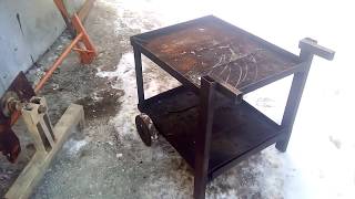 Простой стенд разборки, сборки двигателя своими руками из металлолома
