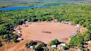 Aldeia Kuikuro localizada no parque indigena do Xingu no município de Gaúcha do Norte - MT