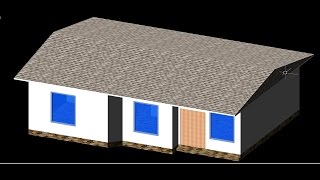 AutoCAD House Plan 2d and 3d Tutorial Beginner