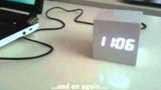 DIGITAL LED WOODEN CLOCK