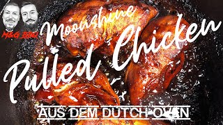 Das beste Pulled Chicken aus dem Dutch Oven mit O´Donnell Moonshine - M&G-BBQ - Folge 168