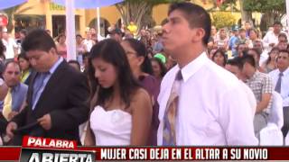 MUJER CASI DEJA EN EL ALTAR A SU NOVIO EN MATRIMONIO MASIVO