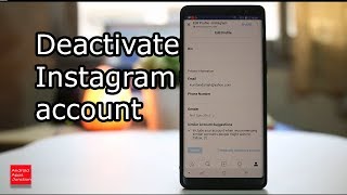 How to deactivate Instagram 2018