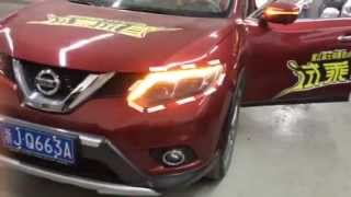 X-trail 2014 hid performance headlights with DRL. Альтернативная оптика для Nissan X-Trail 2014