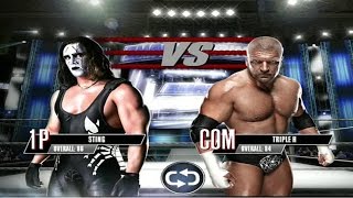 WWE 2K Mobile - Sting vs Triple H Gameplay [ HD ]