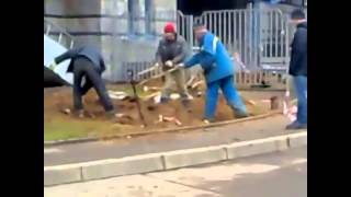 Трое и одна лопата