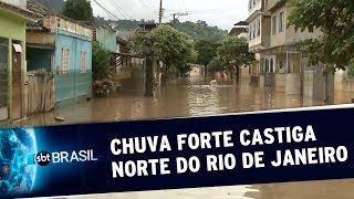 Chuva forte causa destruição e duas mortes em oito cidades do Rio | SBT Brasil (27/01/20)