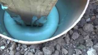 Fence Post Installation with Foam
