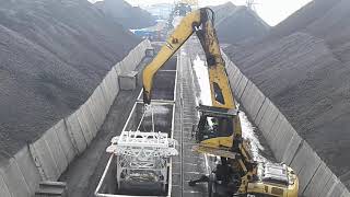 Установка очистки полувагонов за 3 минуты! / Train wagon cleaning