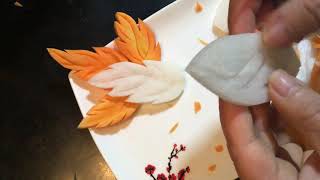 Trim leaves from carrots and beets, tỉa lá cây từ củ cà rốt và củ cải đơn giản