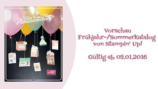 Vorschau: Stampin' Up! Frühjahr/Sommer-Katalog 2016