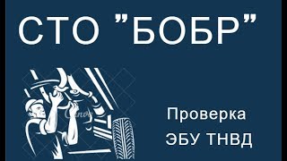Проверка ЭБУ ТНВД