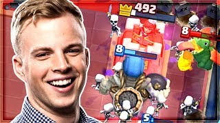 Clash Royale - GIANT SKELLY RAMPAGE! Wild Ladder Deck
