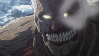 Эрен против Райнера, Конец Бронированного - Вторжение гигантов 3 сезон 14 серия