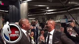 Kobe Bryant and family arrive for Lakers jersey retirement ceremony | ESPN