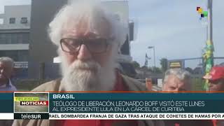Brasil: visita el teólogo Leonardo Boff a Lula en cárcel de Curitiba