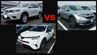 2018 Honda CR-V vs 2018 Toyota RAV4 vs 2017.5 Nissan Rogue