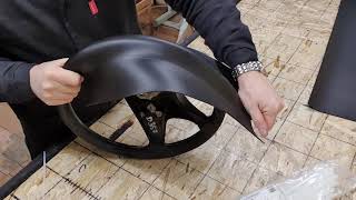 Перетяжка руля Mercedes Benz W204 с косыми стыками.
