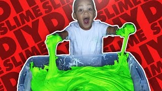 DIY MEGA FLUFFY SLIME | GIANT SLIME MONSTER | HOW TO MAKE FLUFFY SLIME!!!