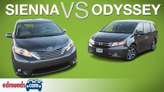 Honda Odyssey vs Toyota Sienna | Edmunds A-Rated Minivans Face Off
