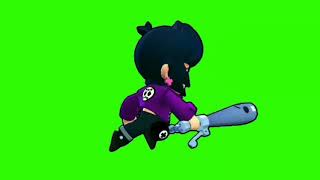 Футаж бегущей Биби Бравл Старс | Footage green screen running Bibi Brawl Stars