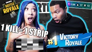 1 KILL = REMOVE 1 CLOTHING: FORTNITE BATTLE ROYALE!