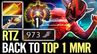 AMAZING BEST CARRY WORLD Arteezy Back to TOP 1 MMR US with SMURF Acc Again PRO Blood Dota 2 Gameplay