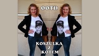 OOTD koszulka z kotem - Reserved, Orsay, Deichman