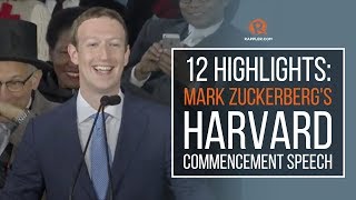 12 highlights: Mark Zuckerberg's Harvard commencement speech